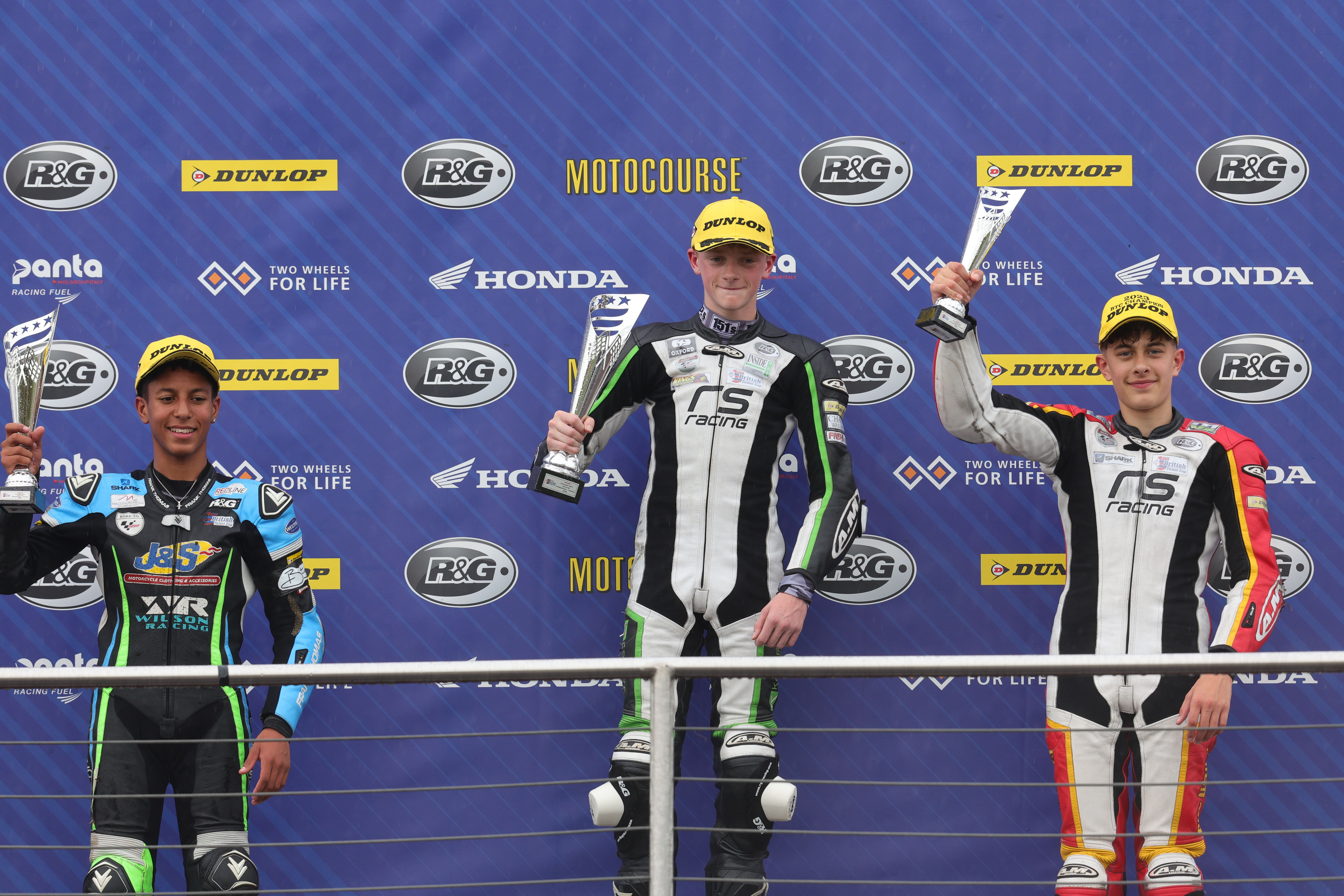 Podium Race 2 Saturday Round 9 Donington | 2023 R&G British Talent Cup