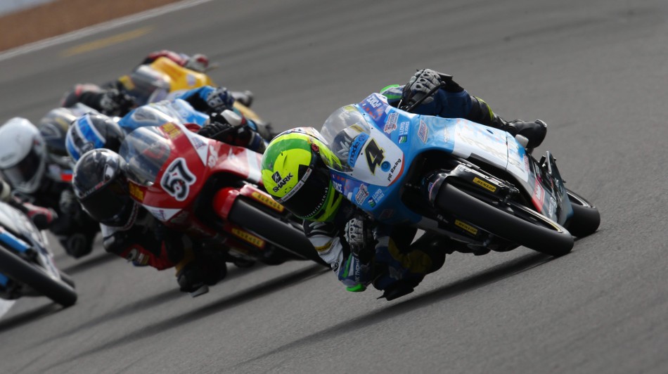 Riders on track