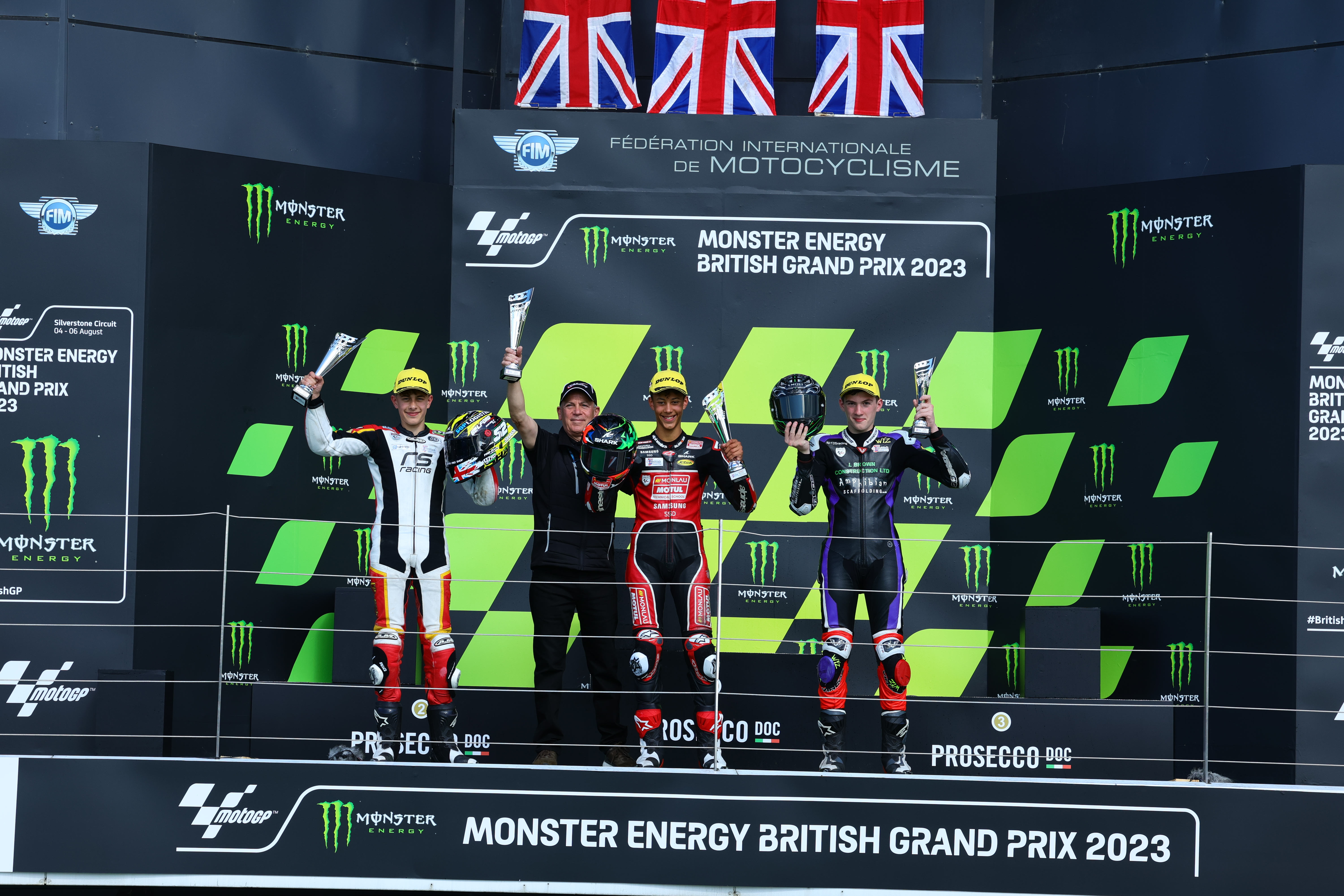 Podium Race 2 Sunday Round 6 Silverstone | 2023 R&G British Talent Cup